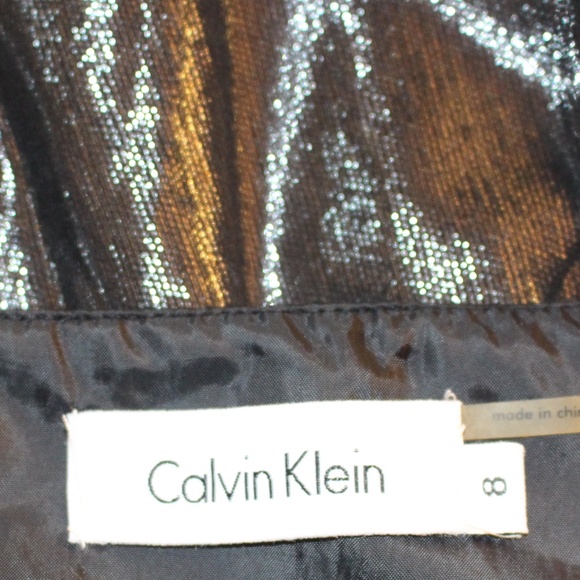 Calvin Klein, Y2K black metallic babydoll top - Picture 10 of 11